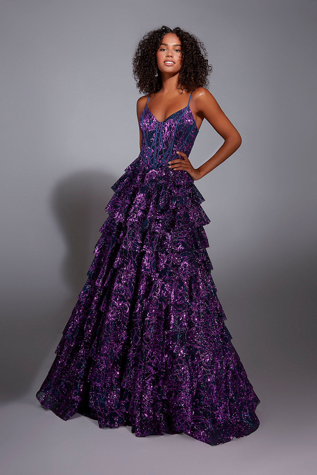 Alyce Paris Purple dress(sz 8) selling