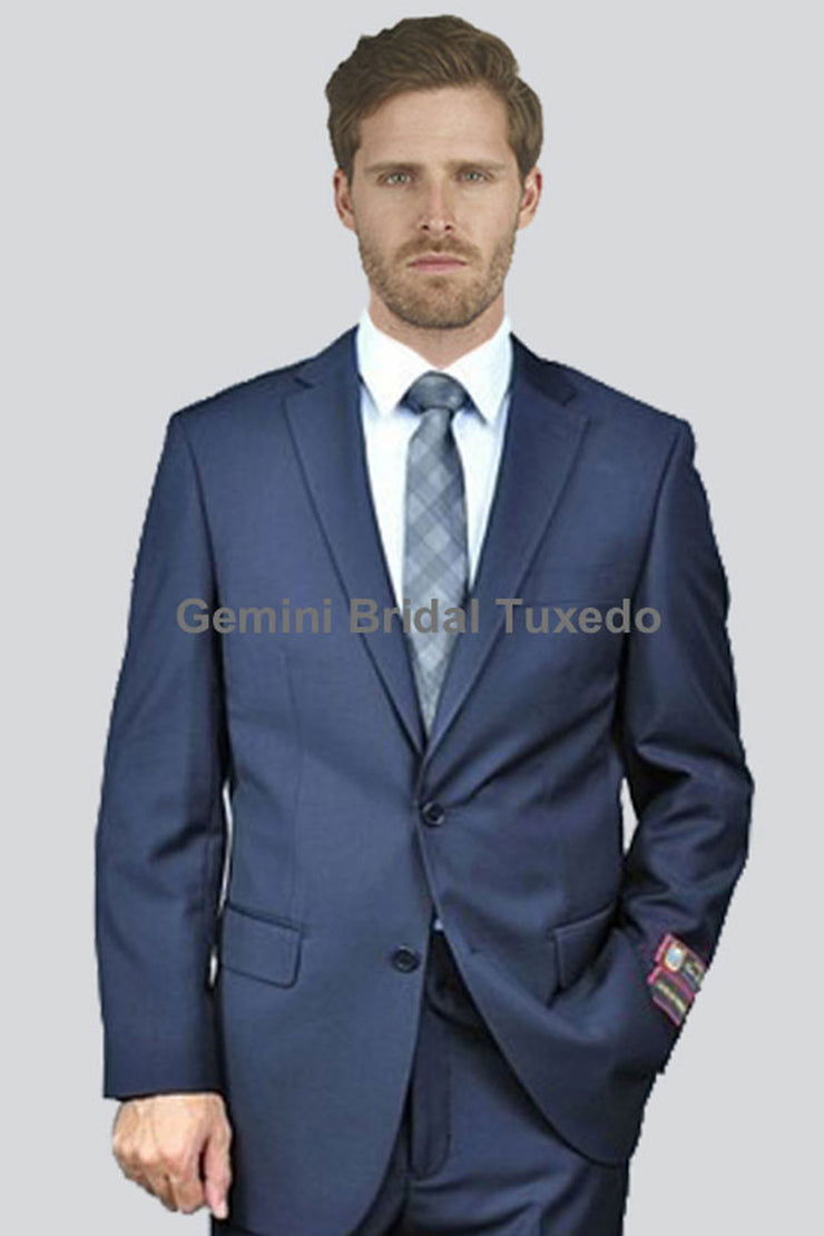 Modern Navy Suit Blazer-Gemini Bridal Prom Tuxedo Centre