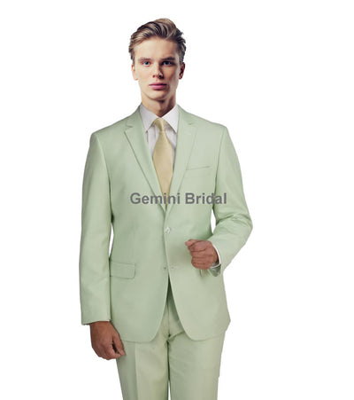 Slim Sage Suit Blazer-Gemini Bridal Prom Tuxedo Centre