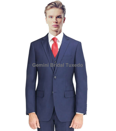 Slim Navy Suit Blazer-Gemini Bridal Prom Tuxedo Centre