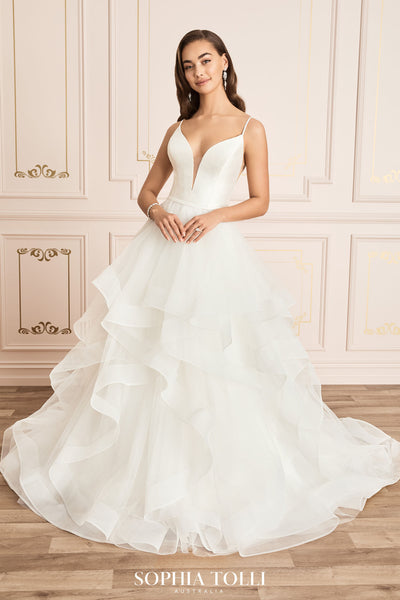 Sophia Tolli Wedding Dress Y12029-Gemini Bridal Prom Tuxedo Centre