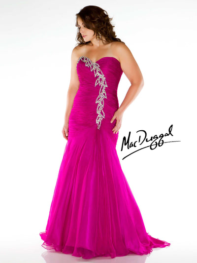 MAC DUGGAL FABULOUSS PLUS SIZE 64503F-Gemini Bridal Prom Tuxedo Centre