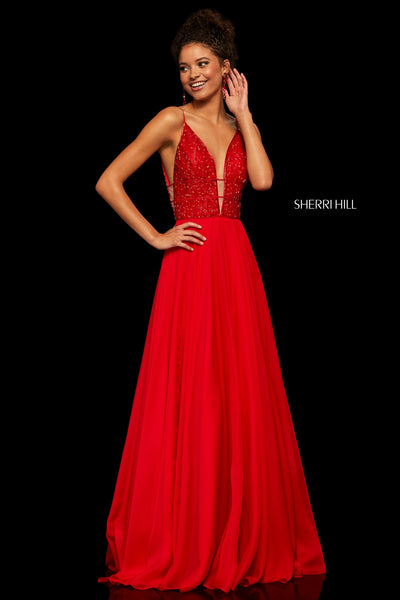 Sherri Hill Prom Grad Evening Dress 52589-Gemini Bridal Prom Tuxedo Centre