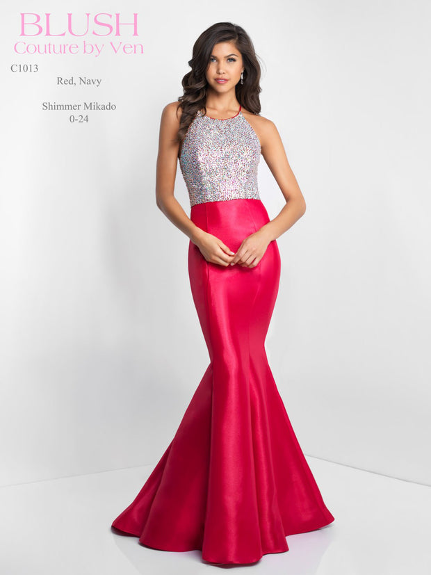 BLUSH PROM C1013-Gemini Bridal Prom Tuxedo Centre