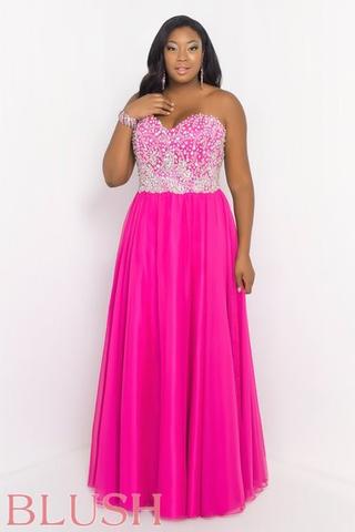 BLUSH PROM 9057W-Gemini Bridal Prom Tuxedo Centre