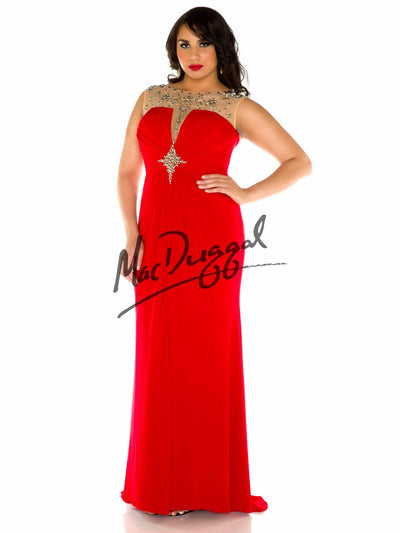 MAC DUGGAL FABULOUSS PLUS SIZE 76763F-Gemini Bridal Prom Tuxedo Centre