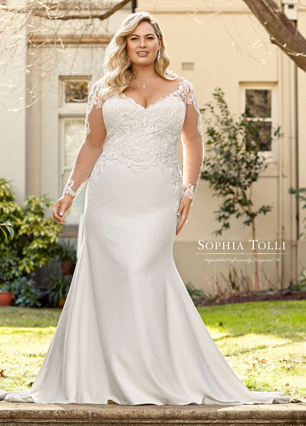 Sophia Tolli Wedding Dress Y11943-Gemini Bridal Prom Tuxedo Centre